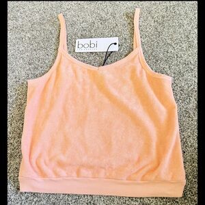 Bobi Los Angeles Women’s Peach Tank Top Size Small New With Tags Velour